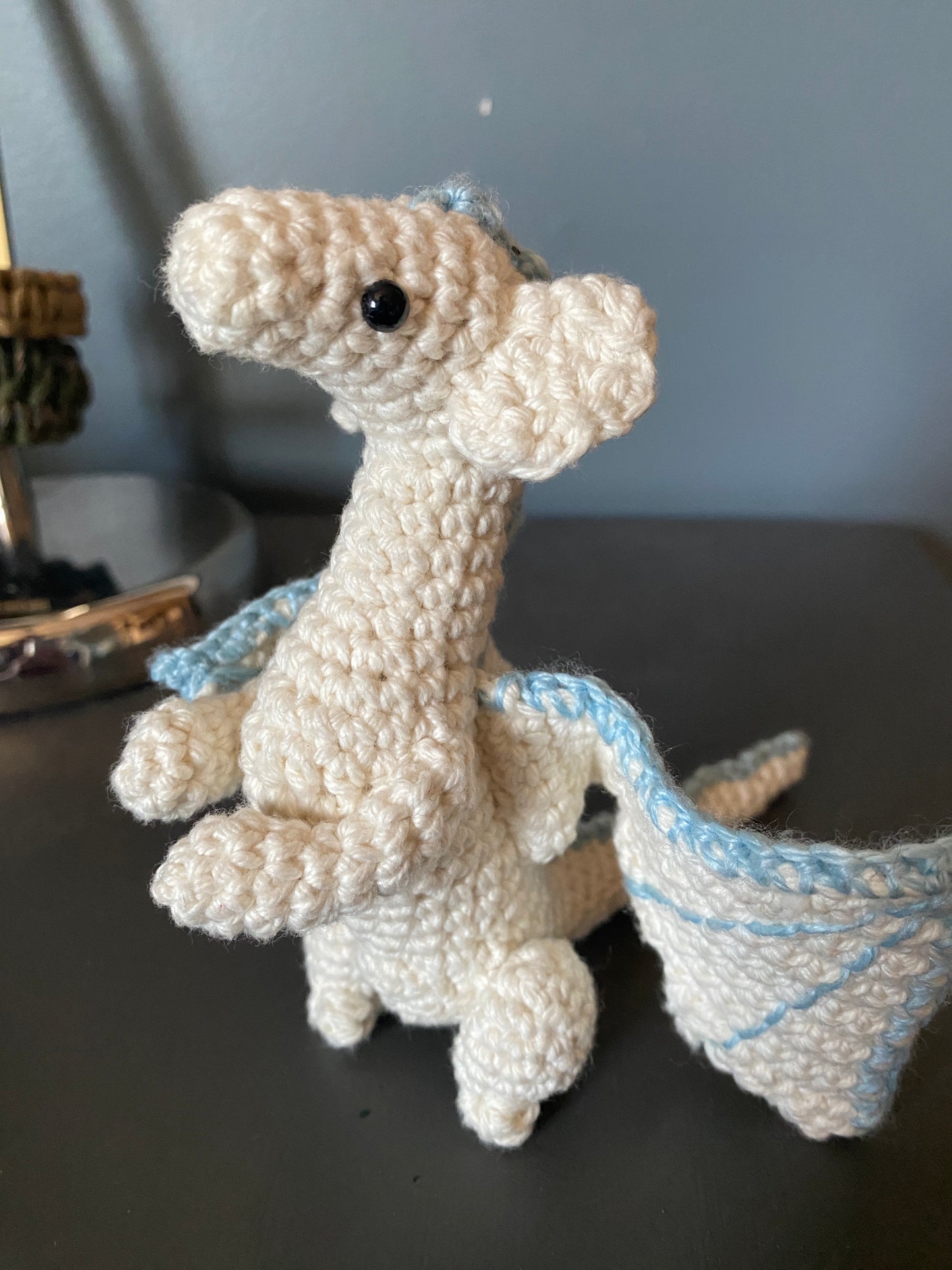 Crochet White Dragon