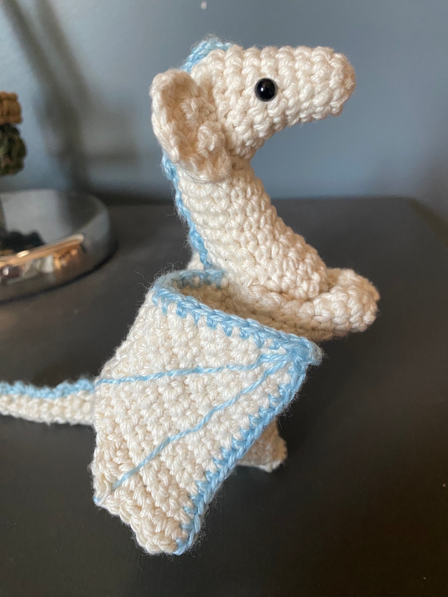 Crochet White Dragon