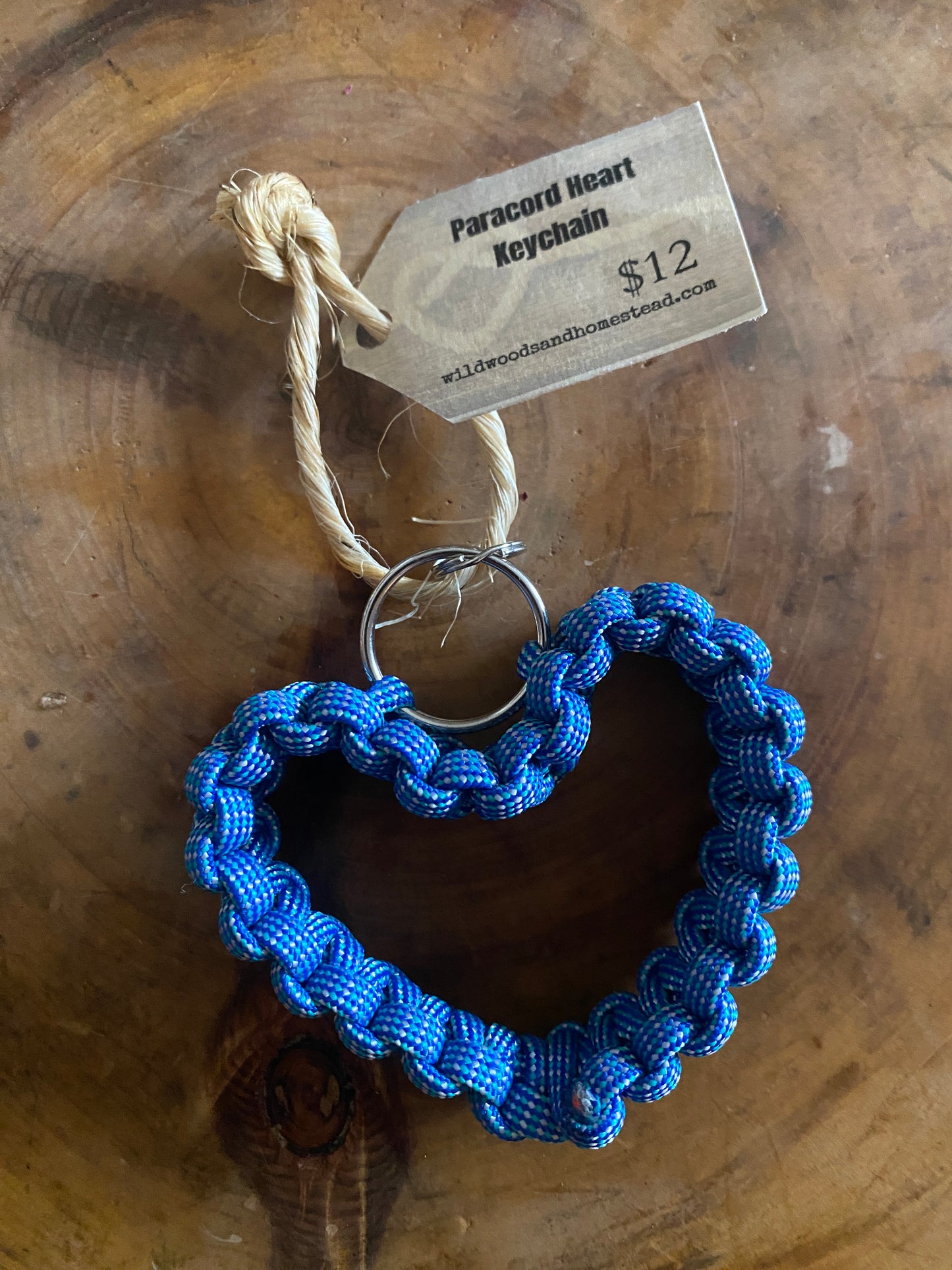 Paracord Heart Keychain