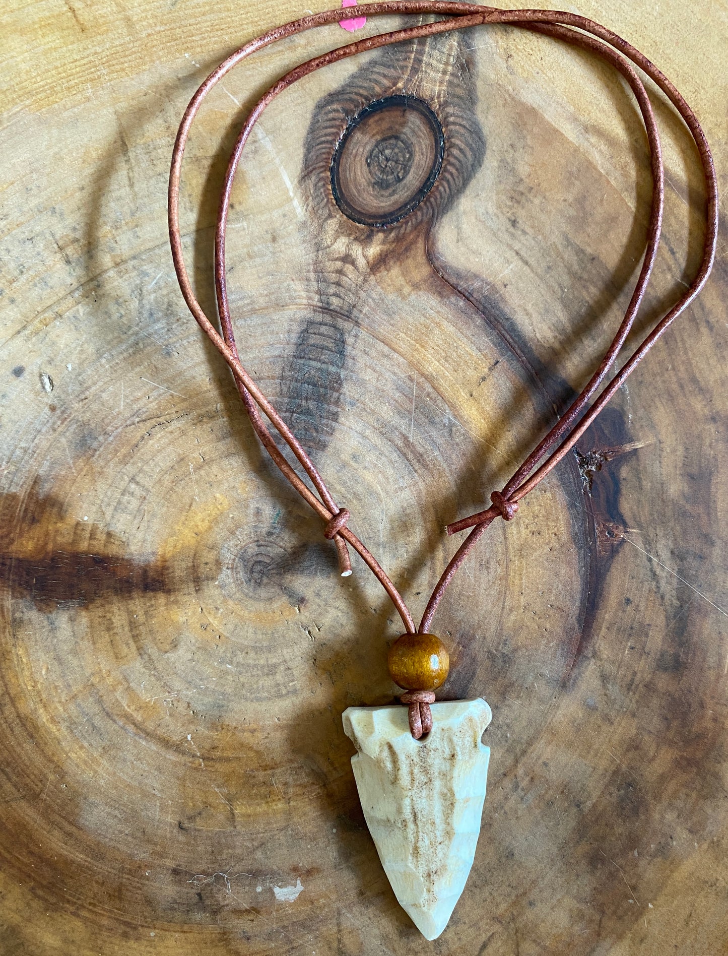 Handcrafted Elk Antler Arrowhead