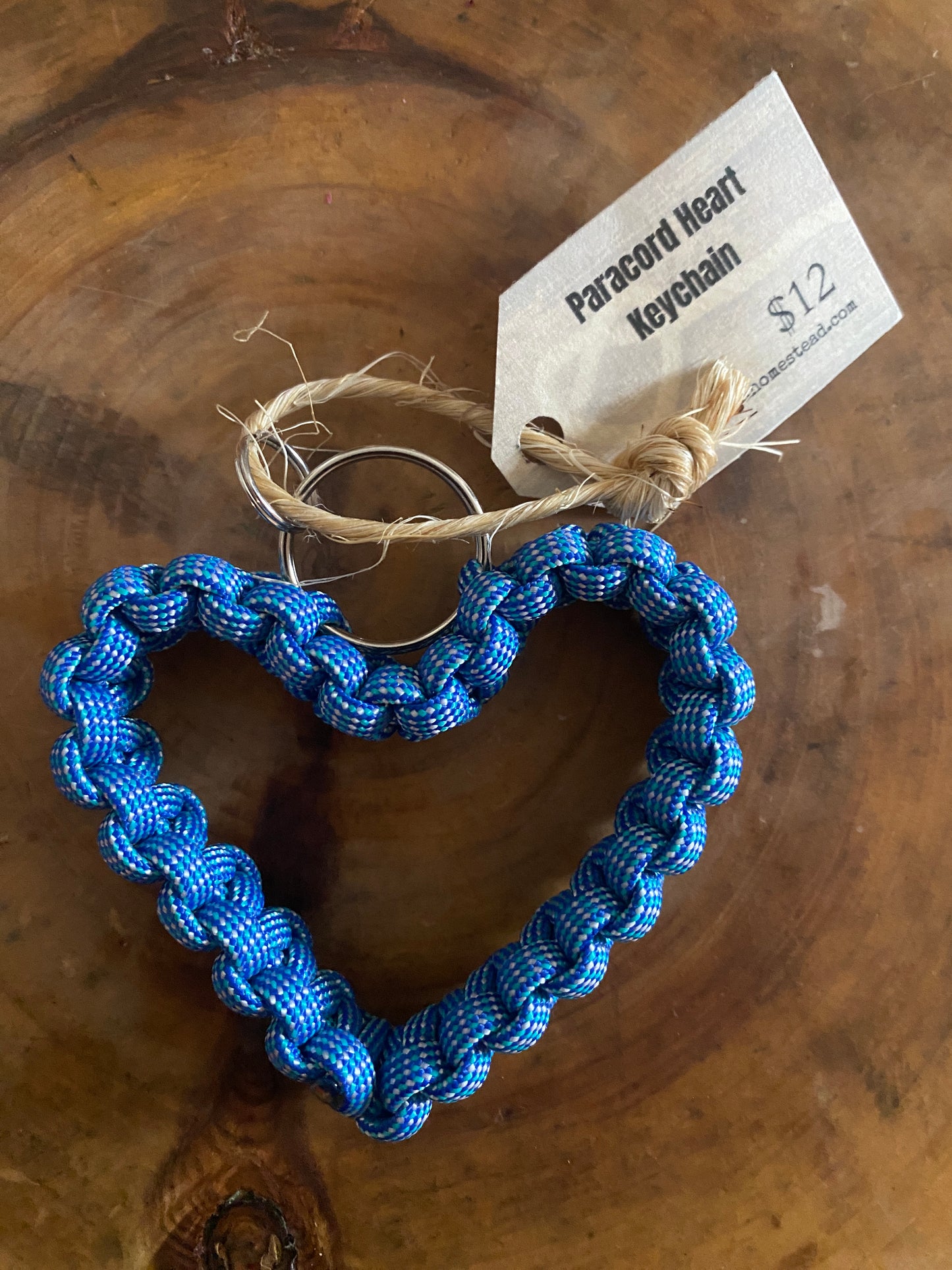 Paracord Heart Keychain