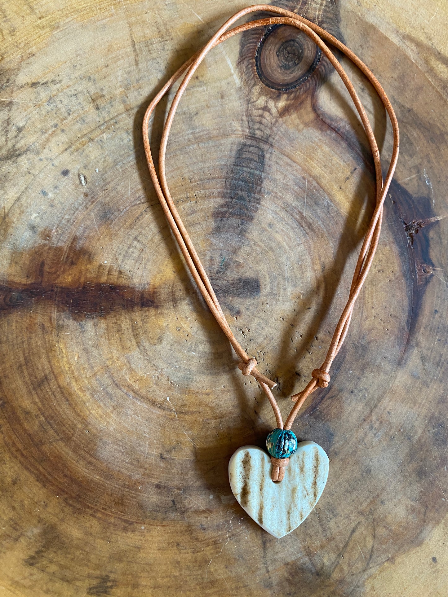 Handcrafted Elk Antler Heart