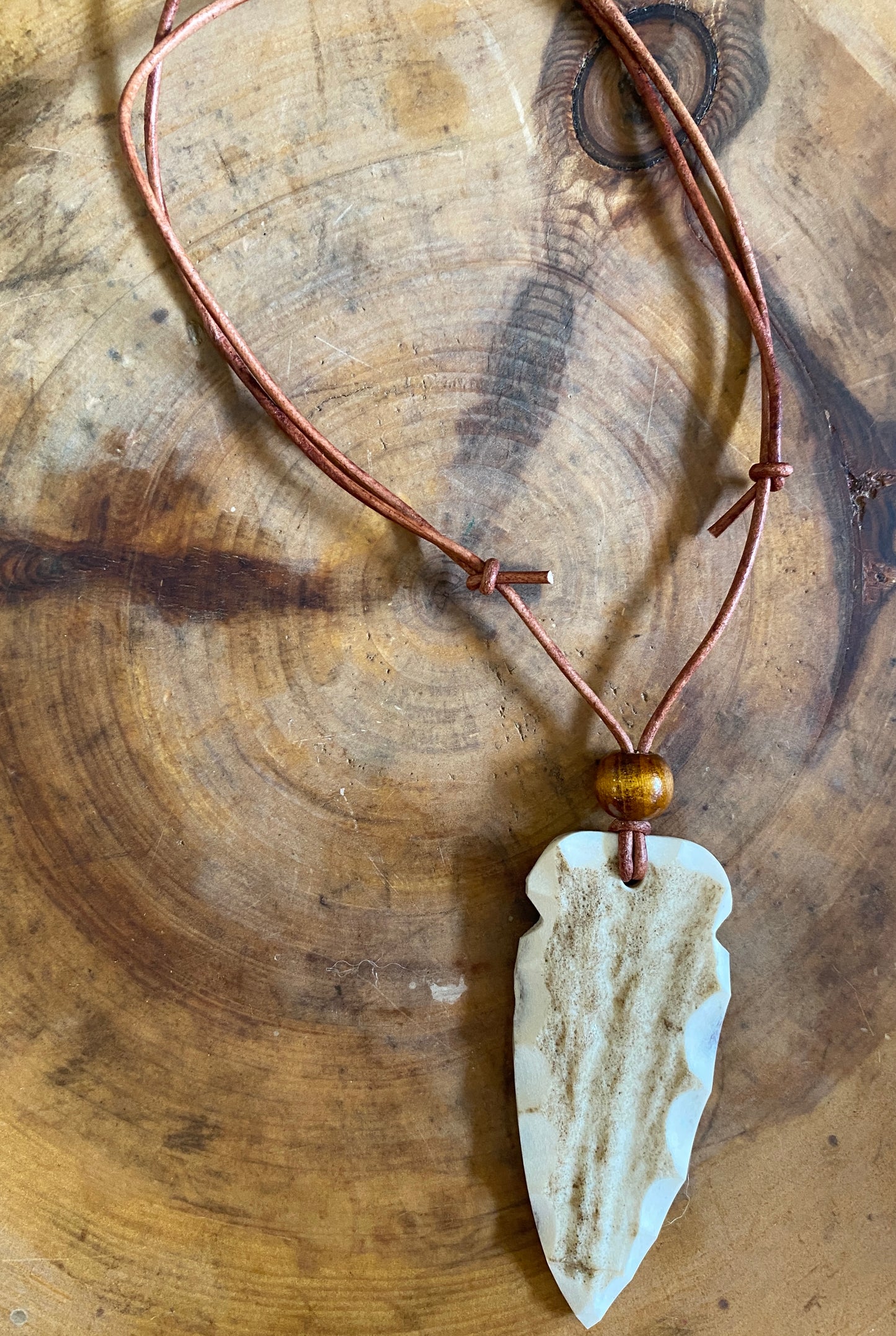 Handcrafted Elk Antler Spearhead
