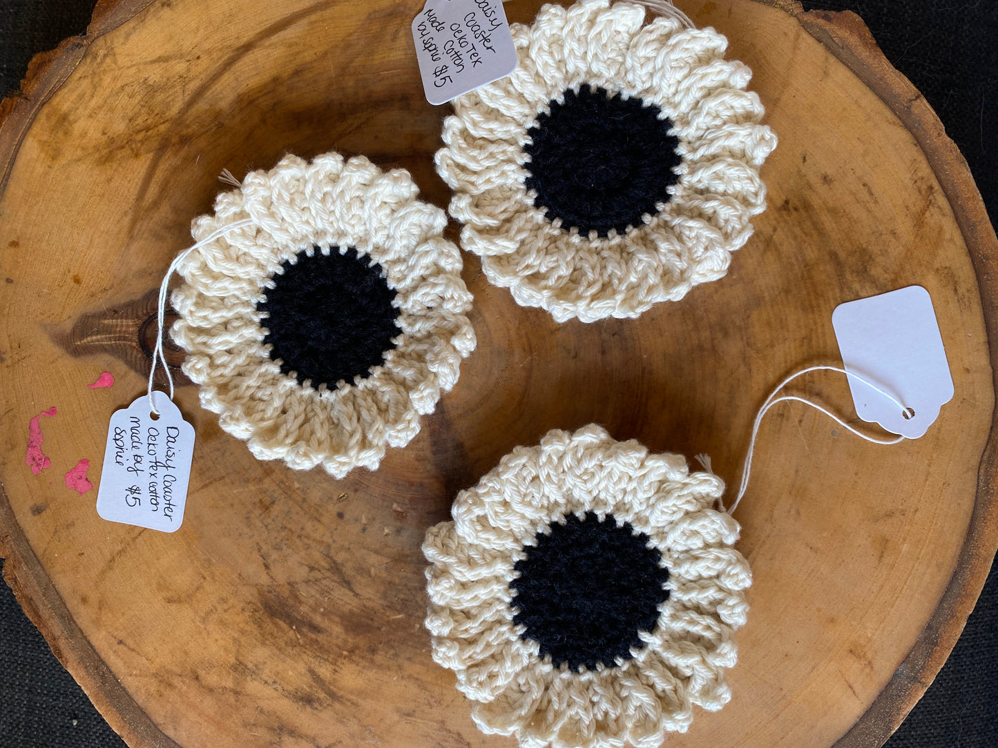 Cotton Daisy Coaster