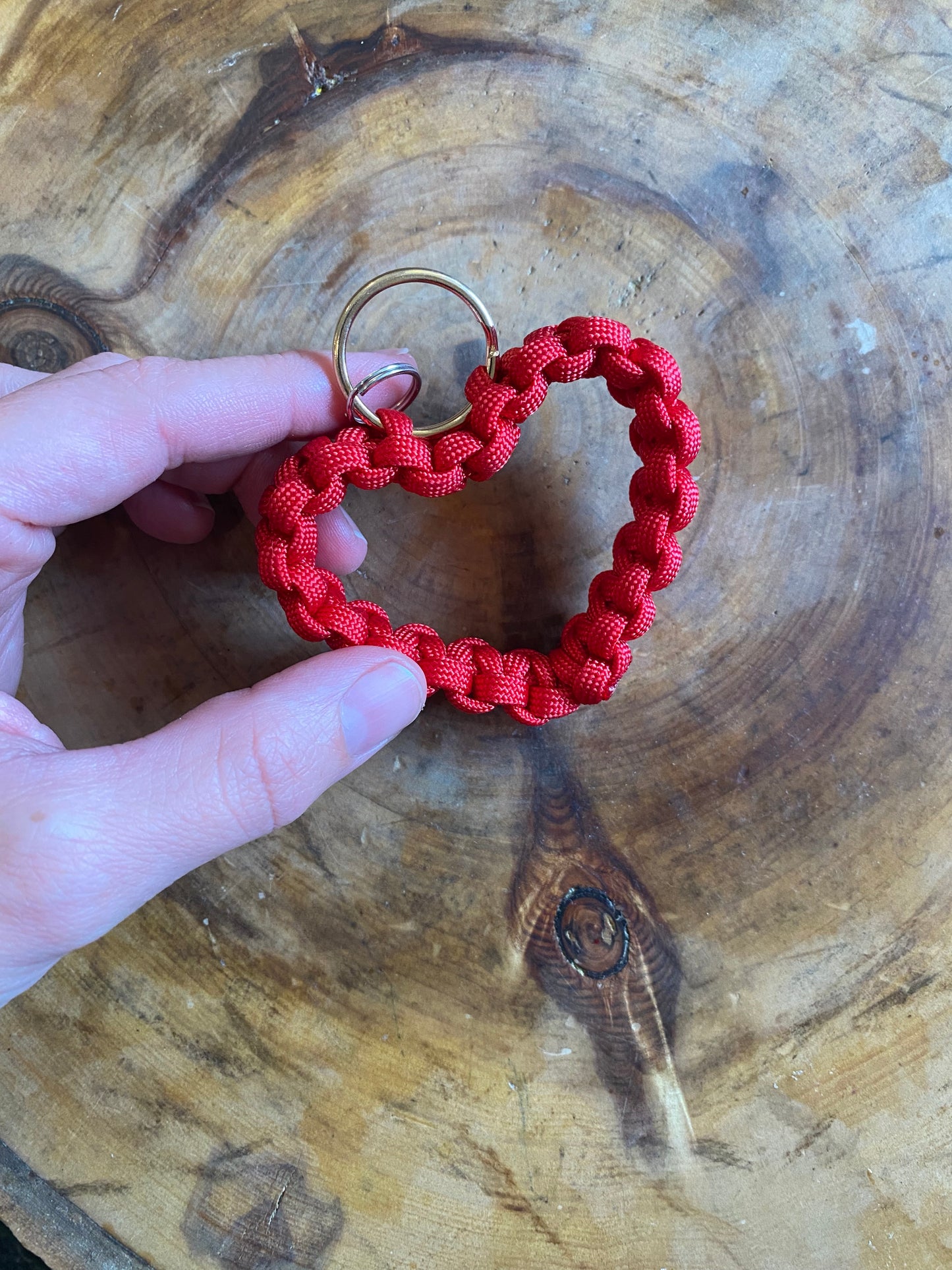 Paracord Heart Keychain