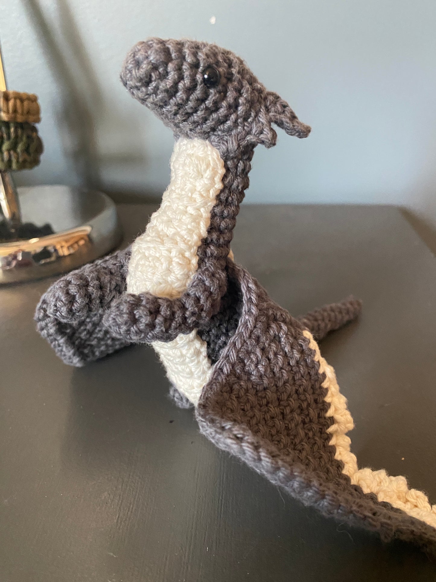Crochet Grey Dragon