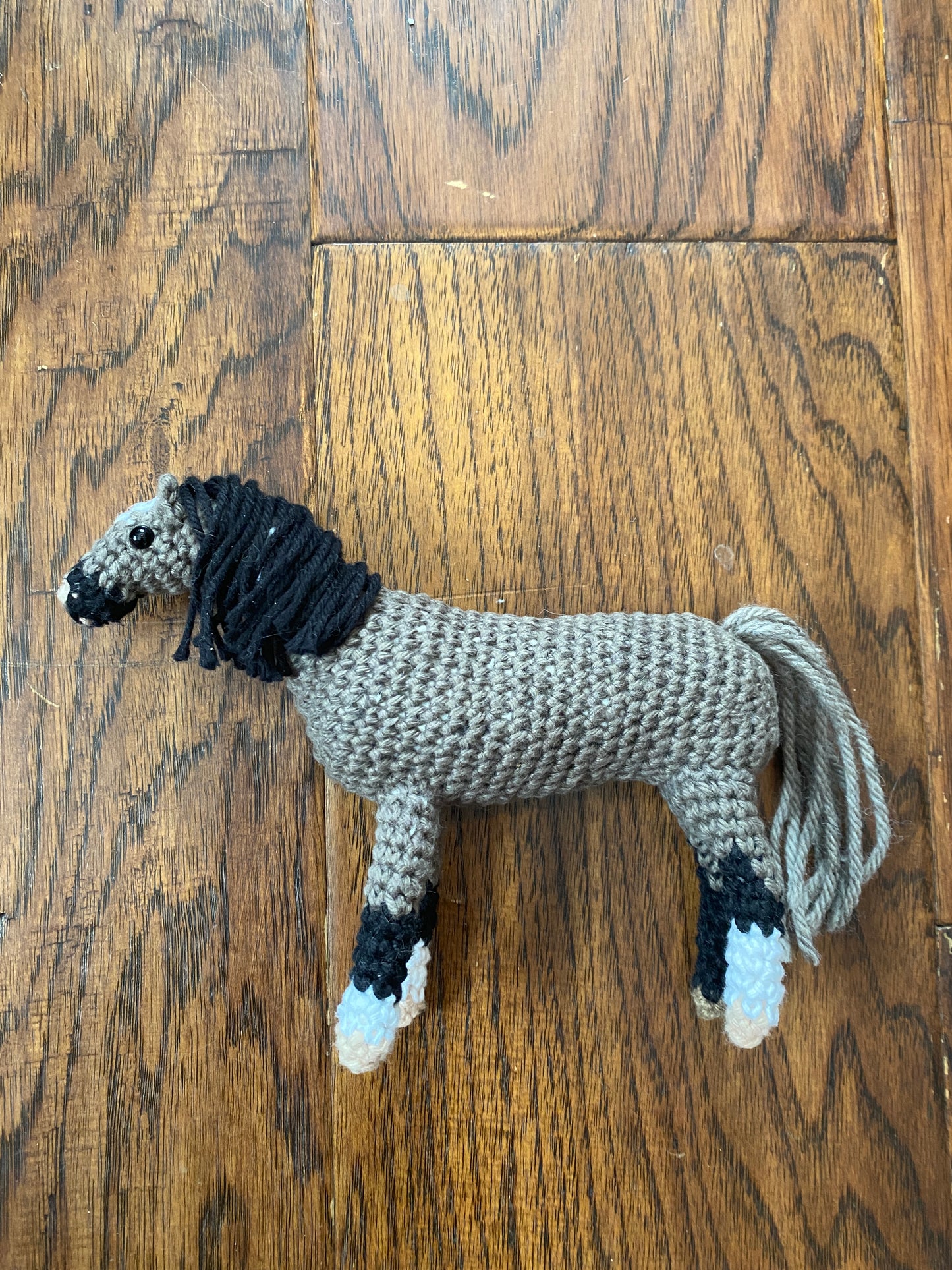 Crochet Grey Horse