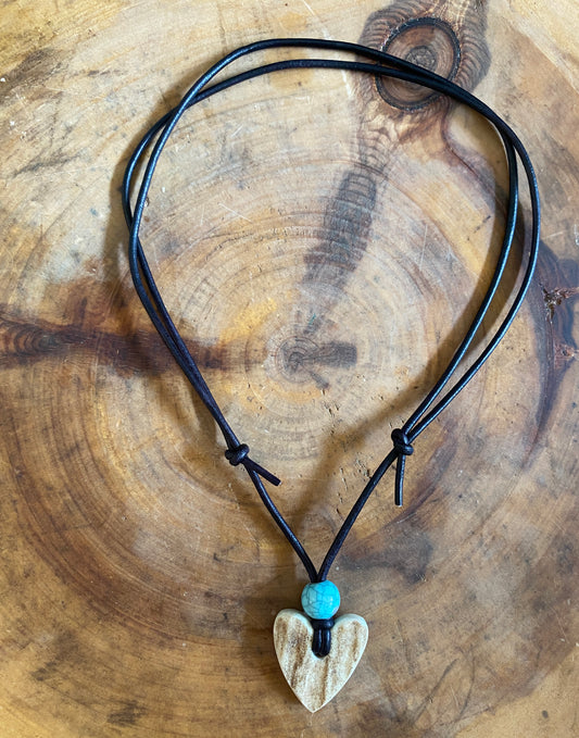 Handcrafted Elk Antler Heart