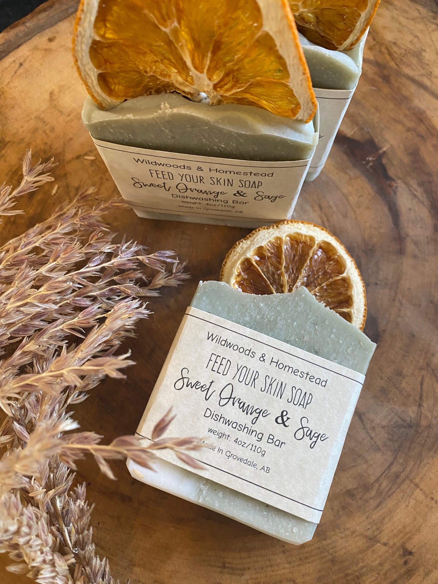 Sweet Orange and Sage Dish Bar