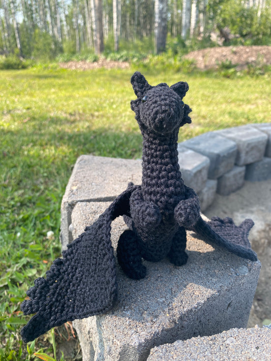 Crochet Black Dragon