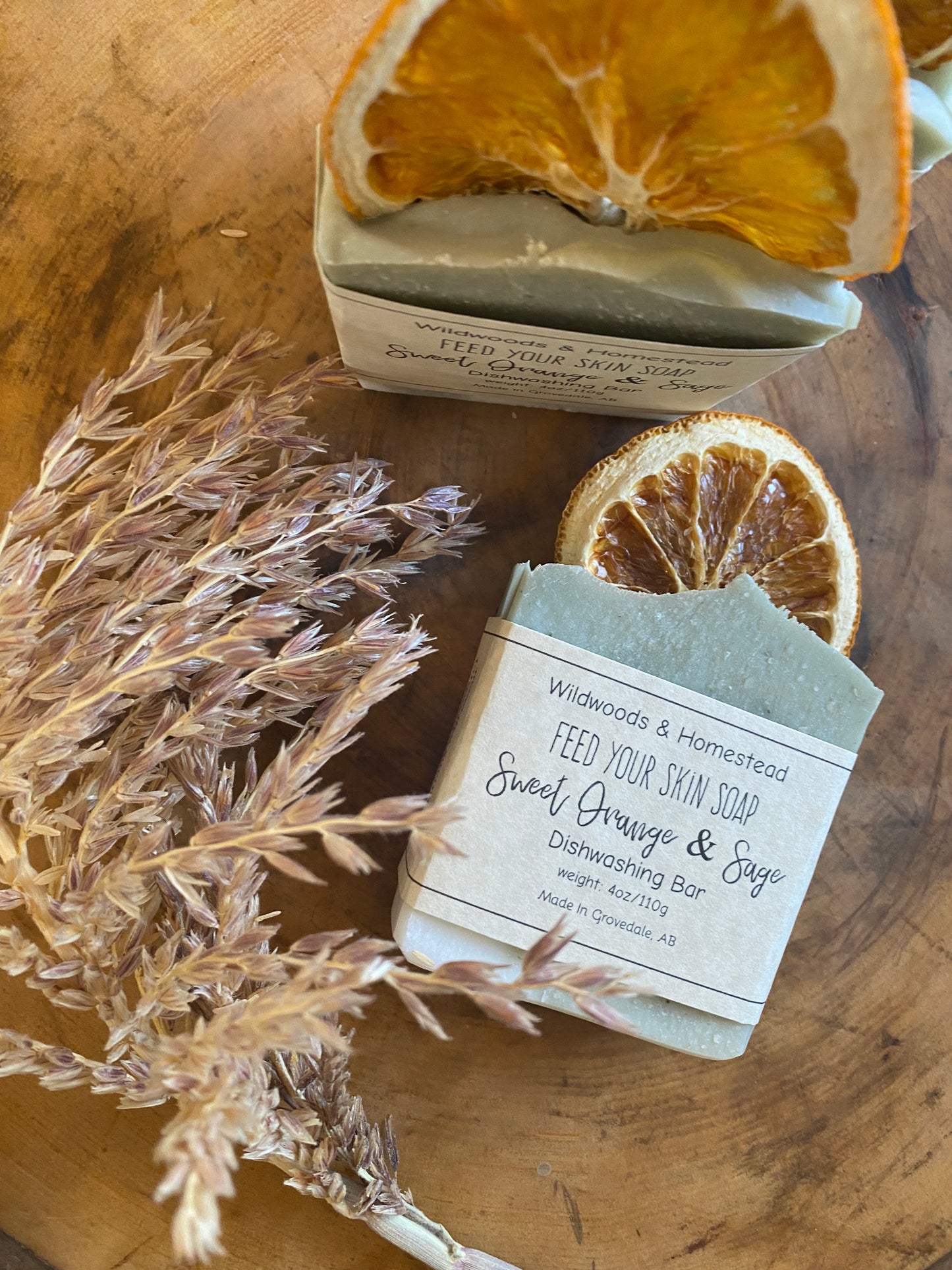 Sweet Orange and Sage Dish Bar