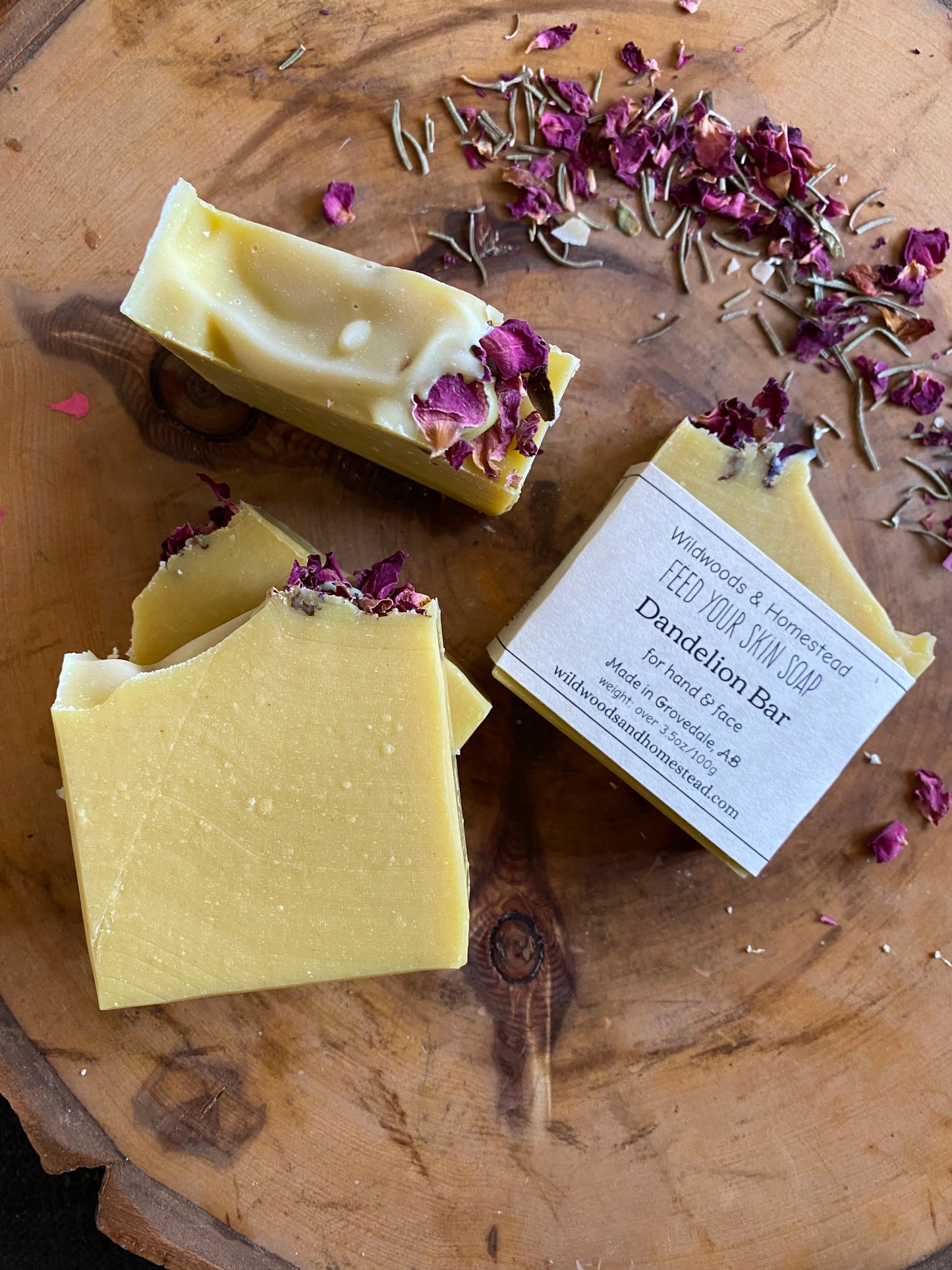 Dandelion Soap Bar (hand and face)