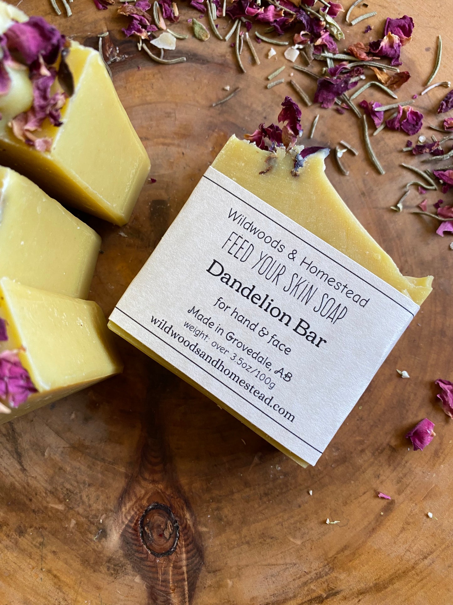 Dandelion Soap Bar (hand and face)