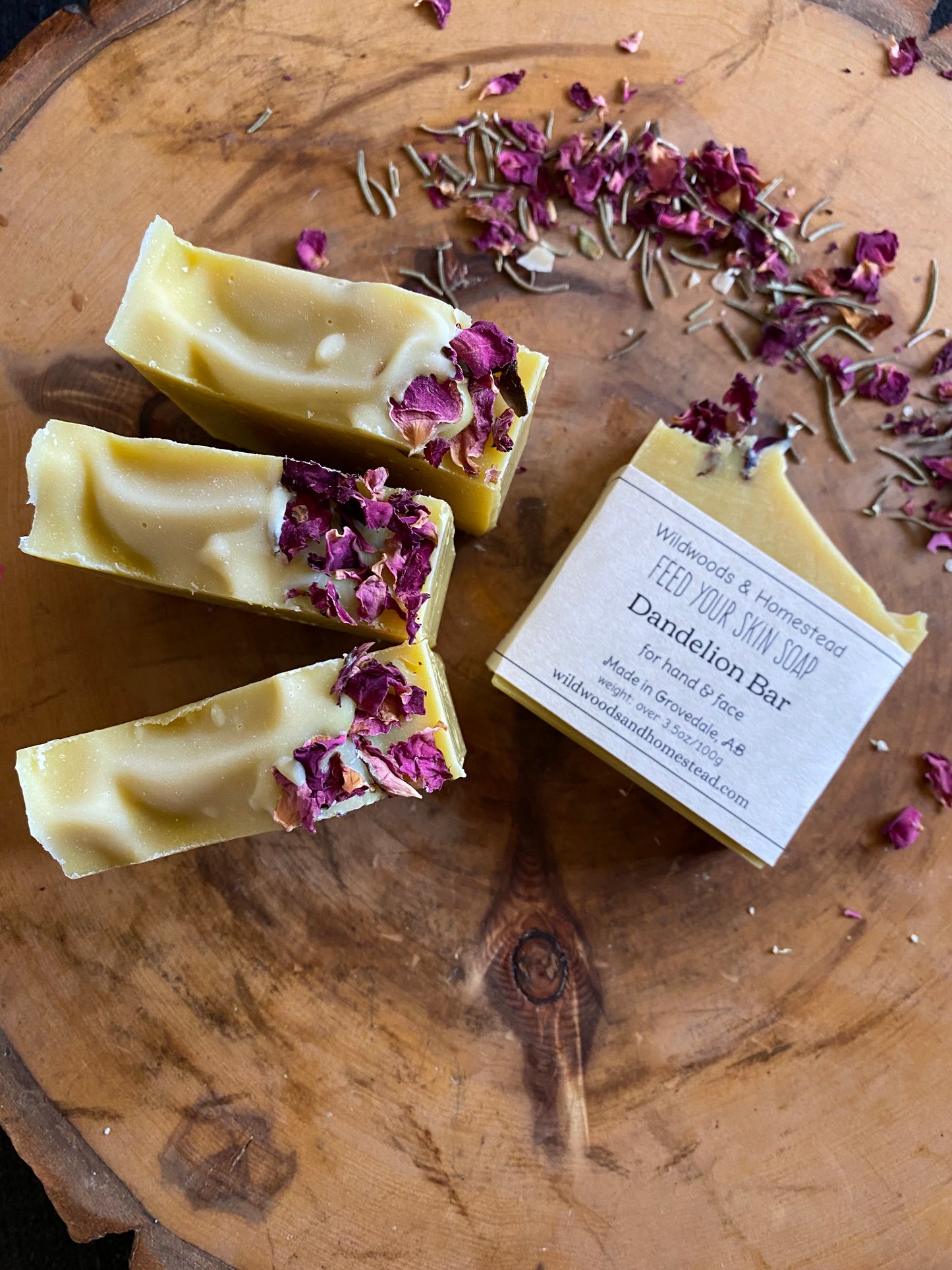 Dandelion Soap Bar (hand and face)