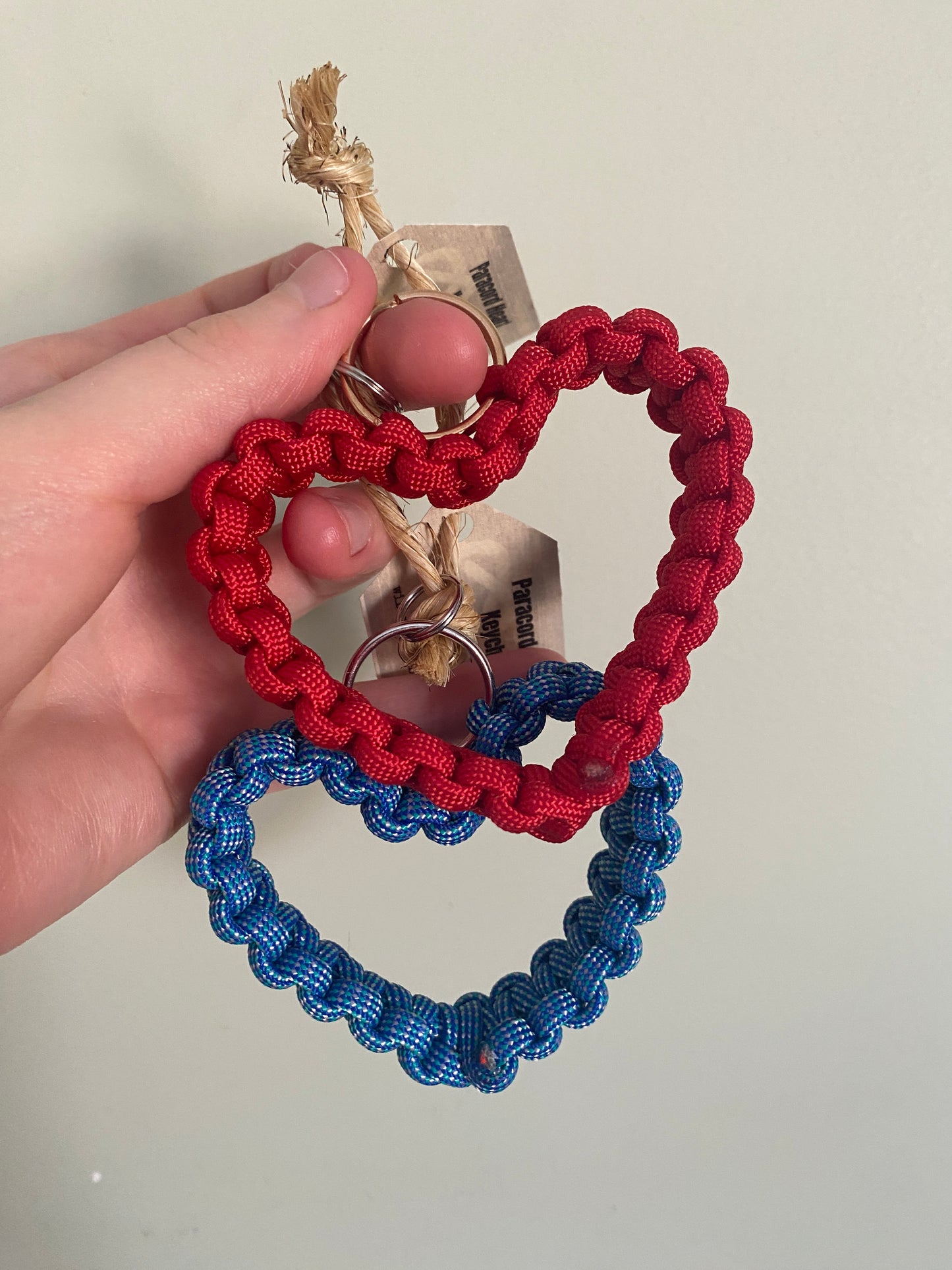 Paracord Heart Keychains