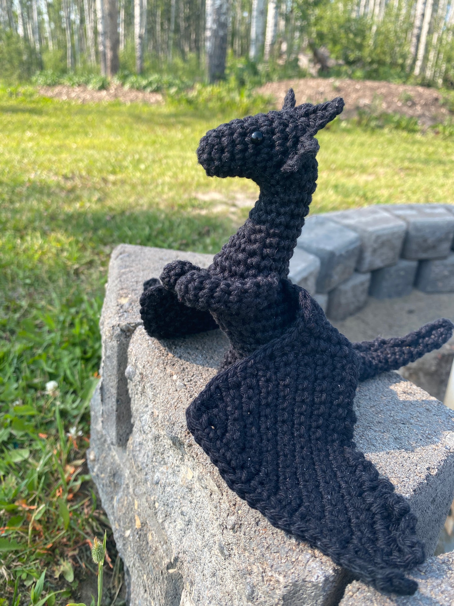 Crochet Black Dragon