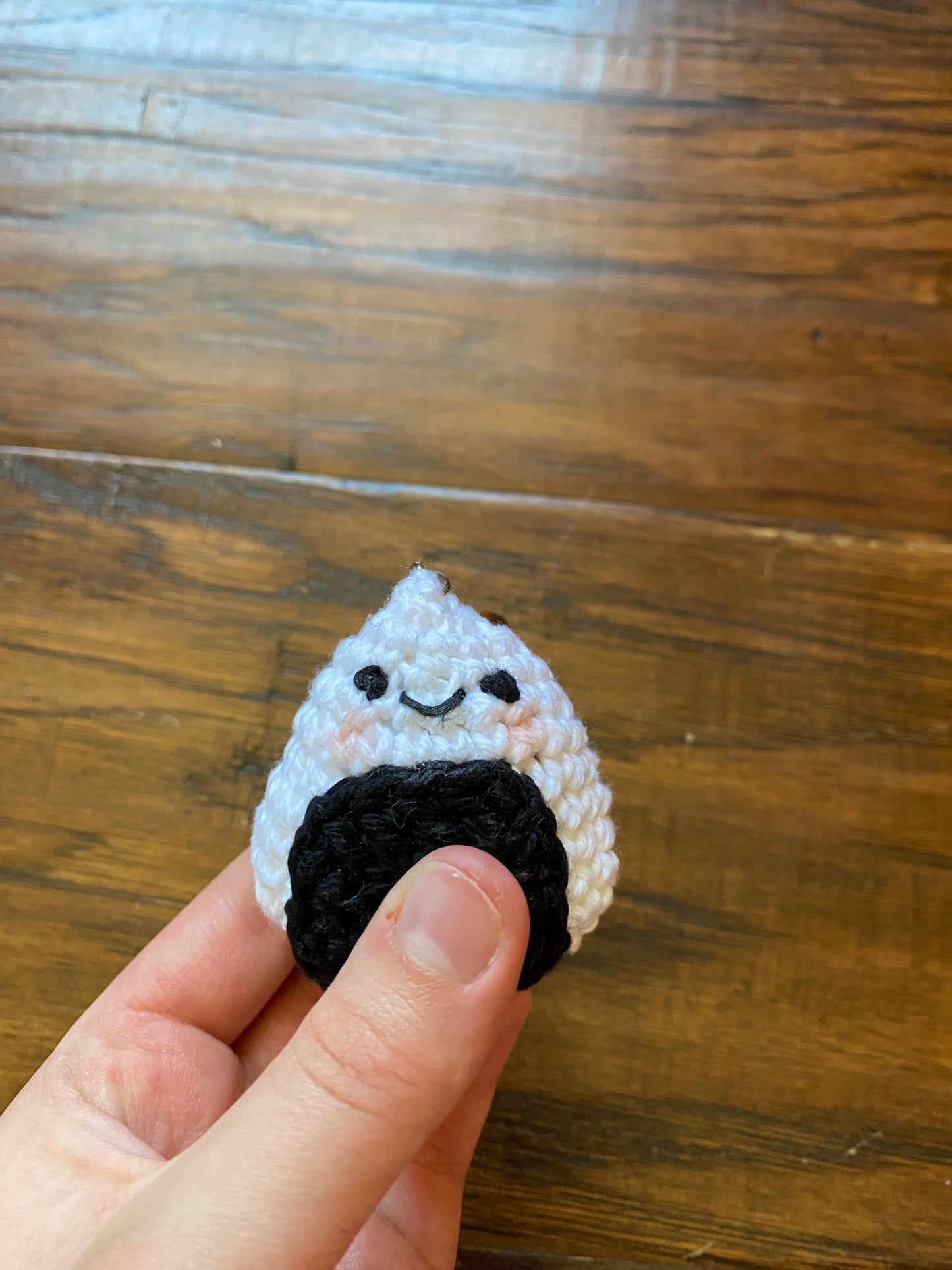 Crochet Onigiri keychains