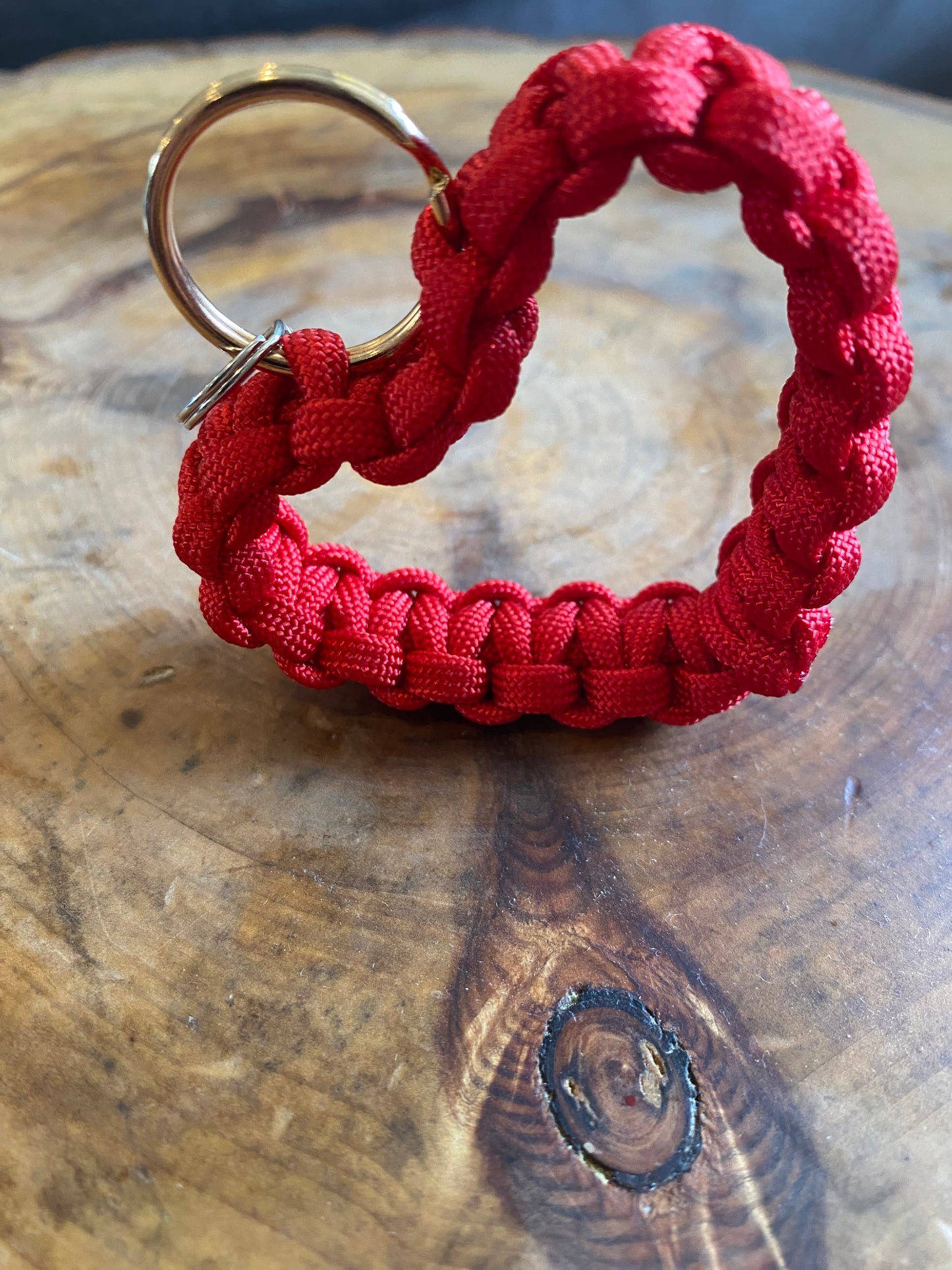 Paracord Heart Keychain