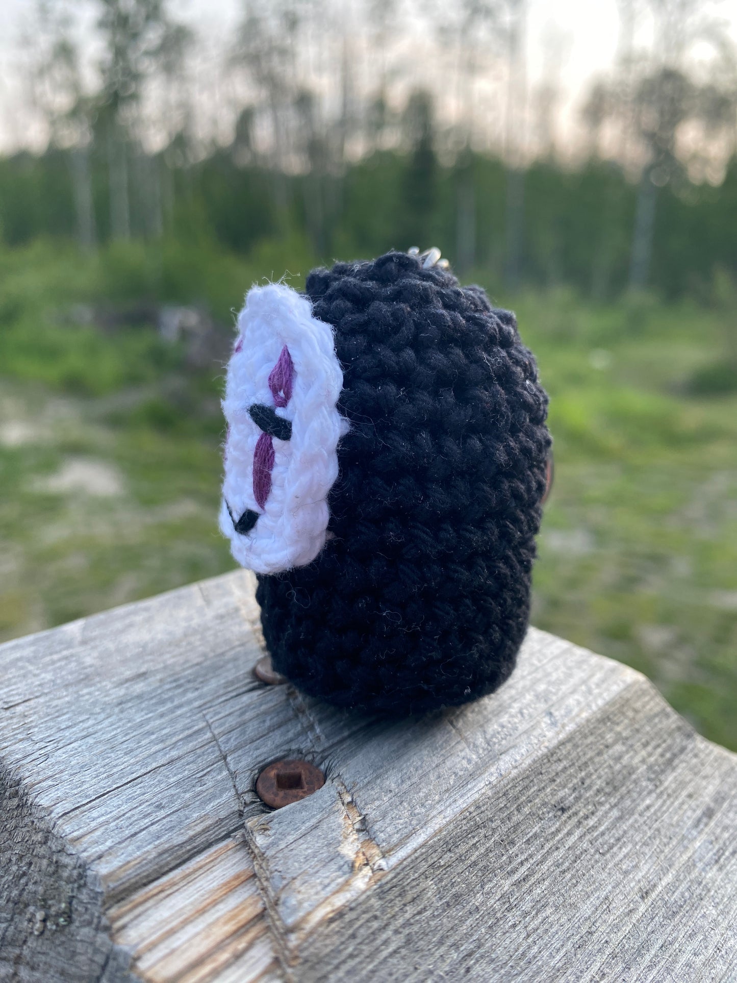 Crochet No-Face Keychain