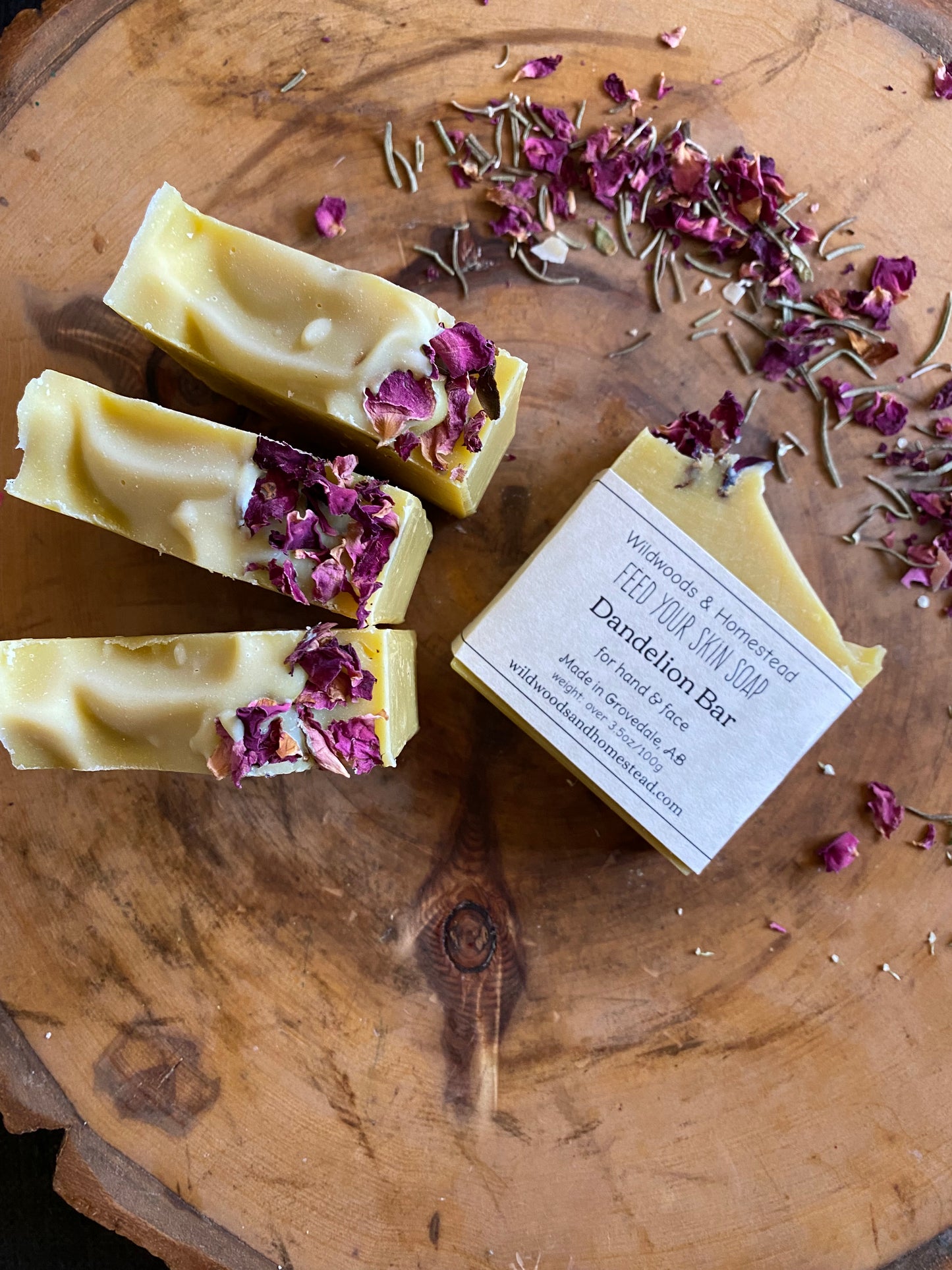 Dandelion Soap Bar (hand and face)