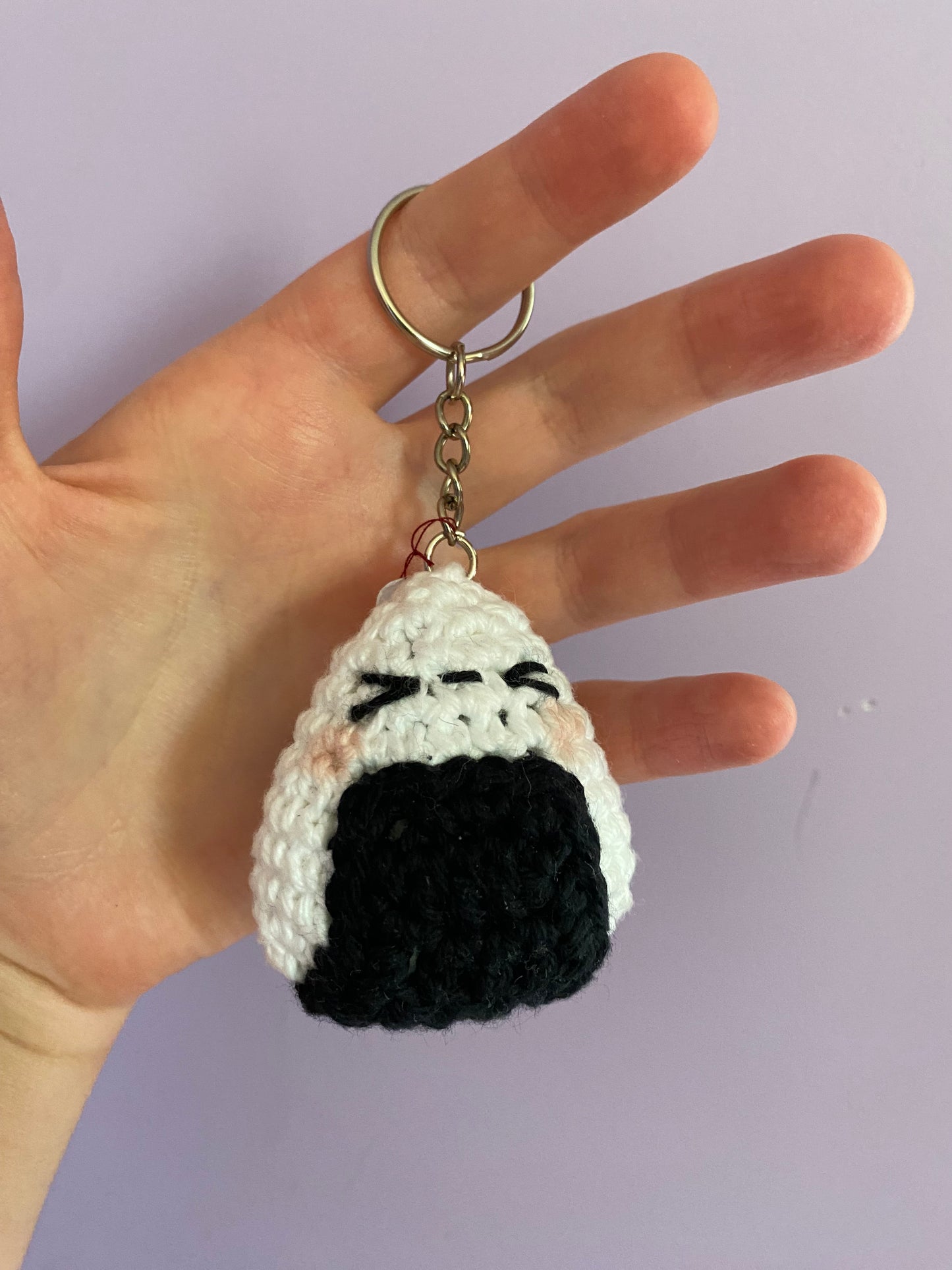 Crochet Onigiri keychains