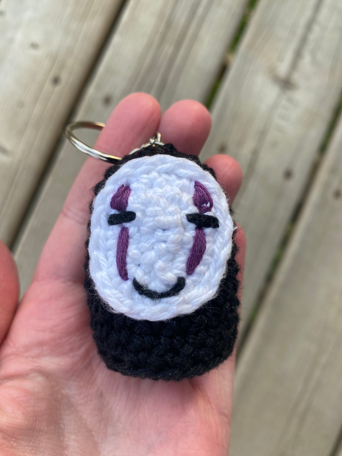 Crochet No-Face Keychain