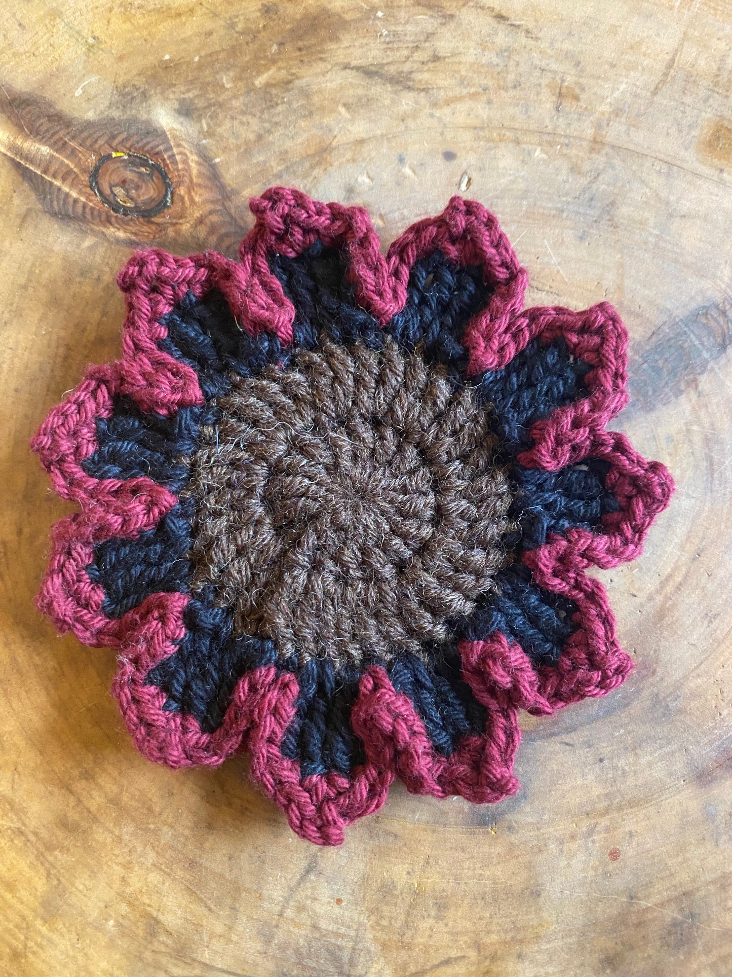 Crochet Sunflower Coasters