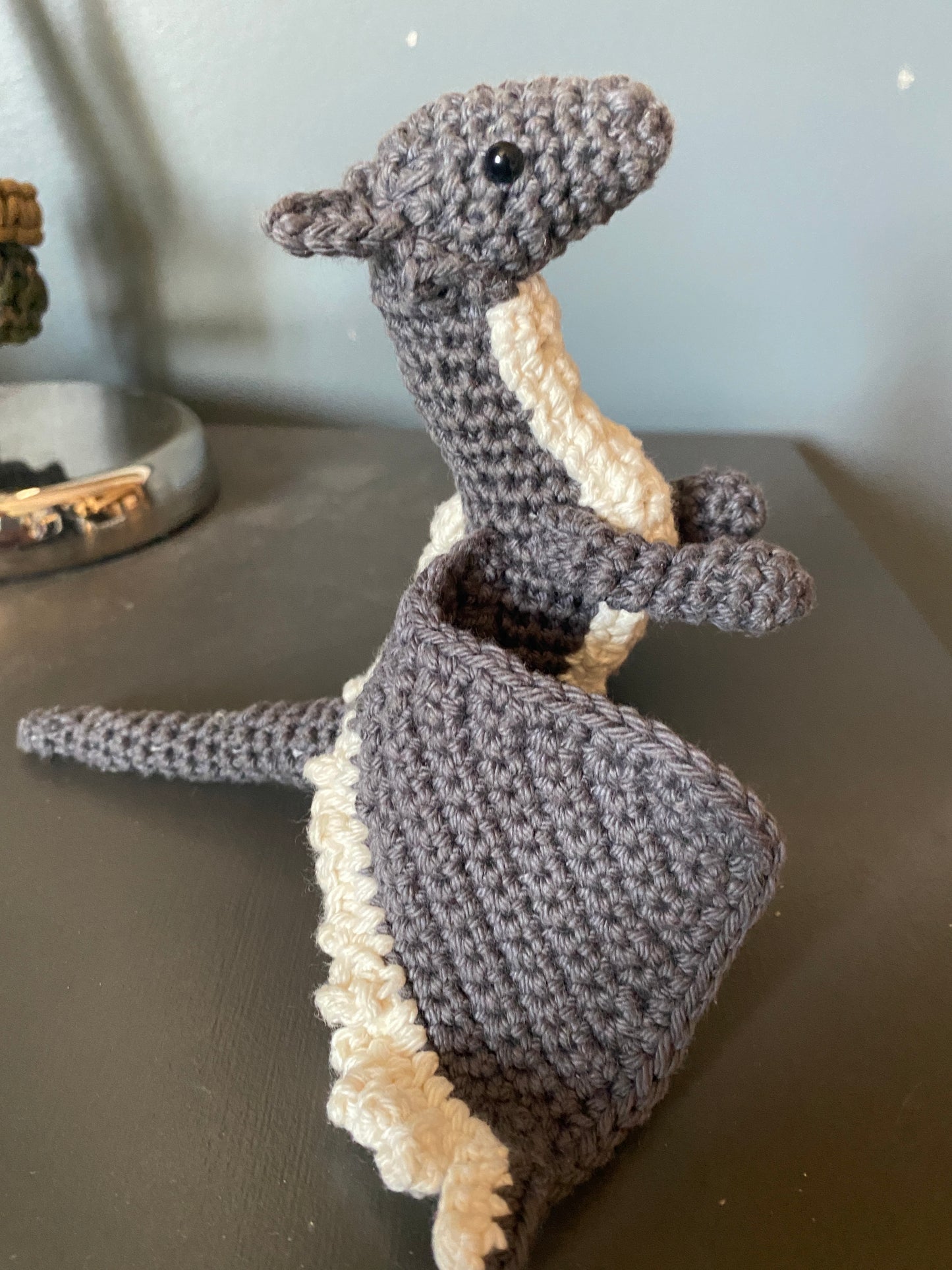 Crochet Grey Dragon