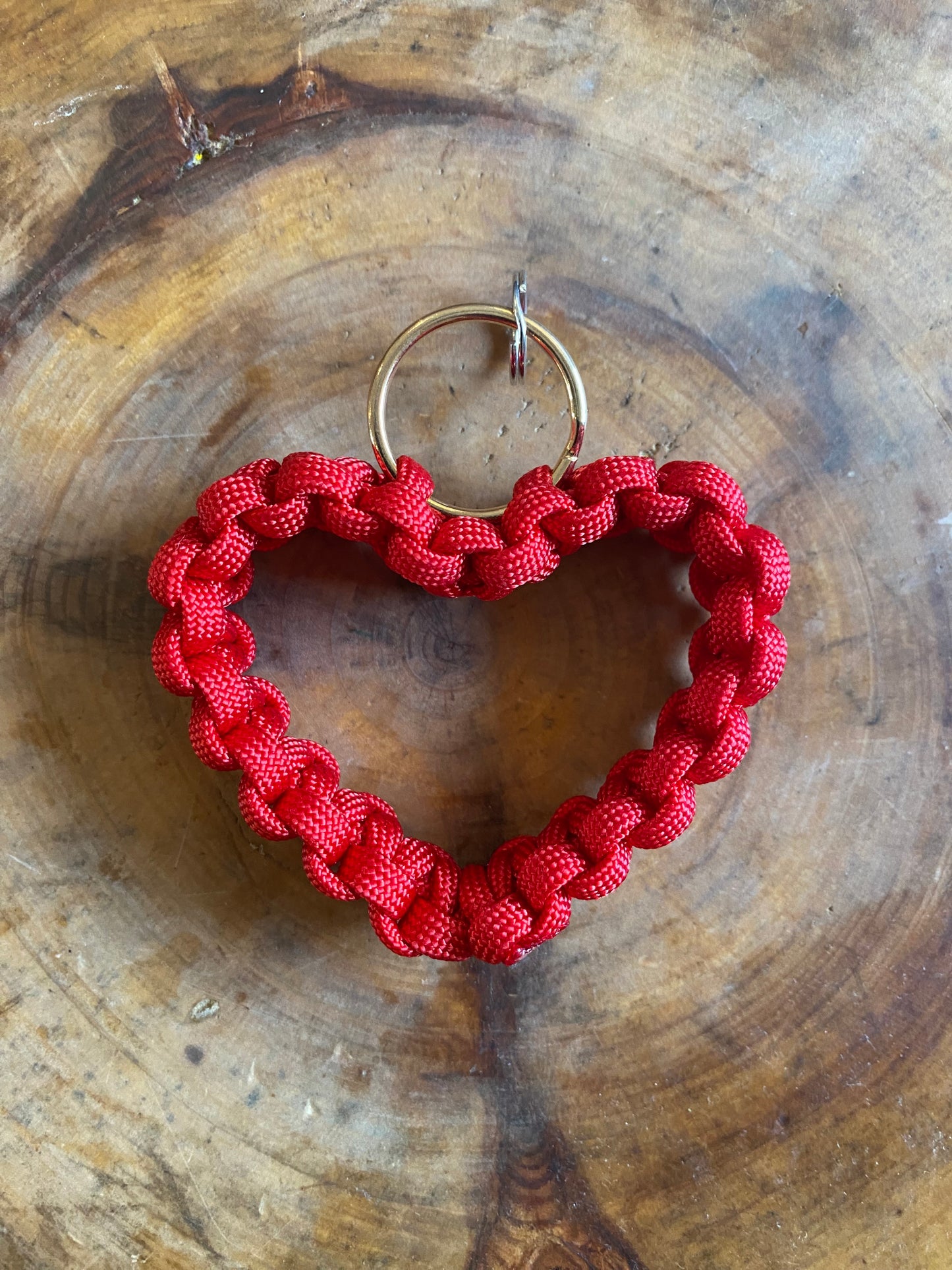 Paracord Heart Keychain