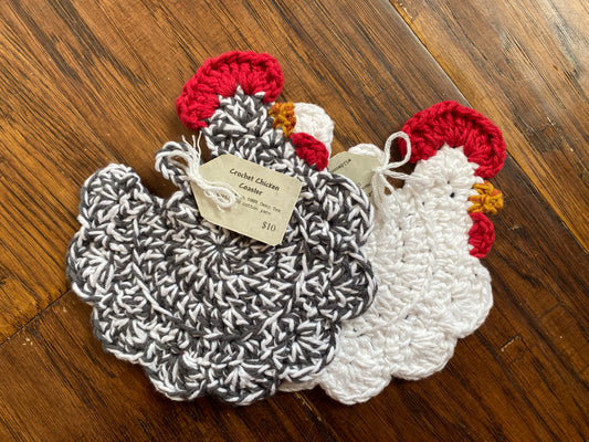 Crochet Chicken Coaster