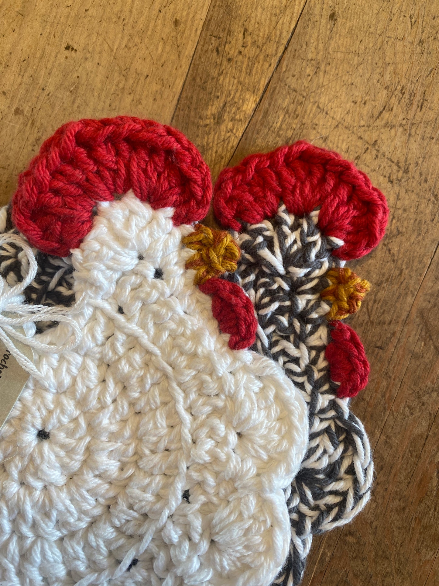 Crochet Chicken Coaster